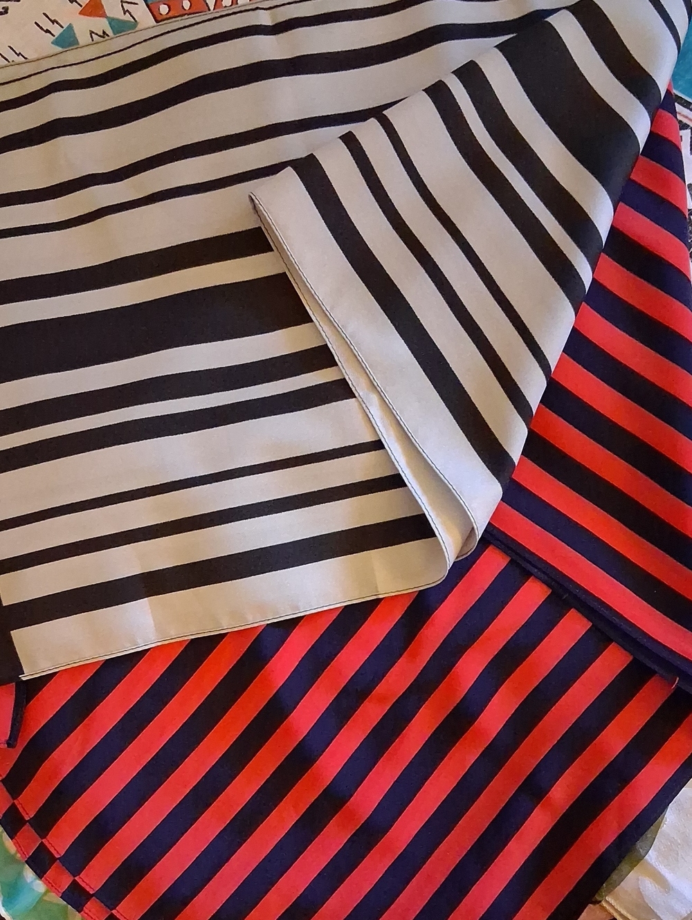 Two Striped Scarfs